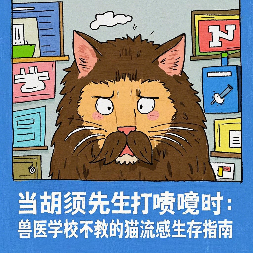 “When Mr. Whiskers Sneezes: The Cat Flu Survival Guide They Don’t Teach at Vet School”