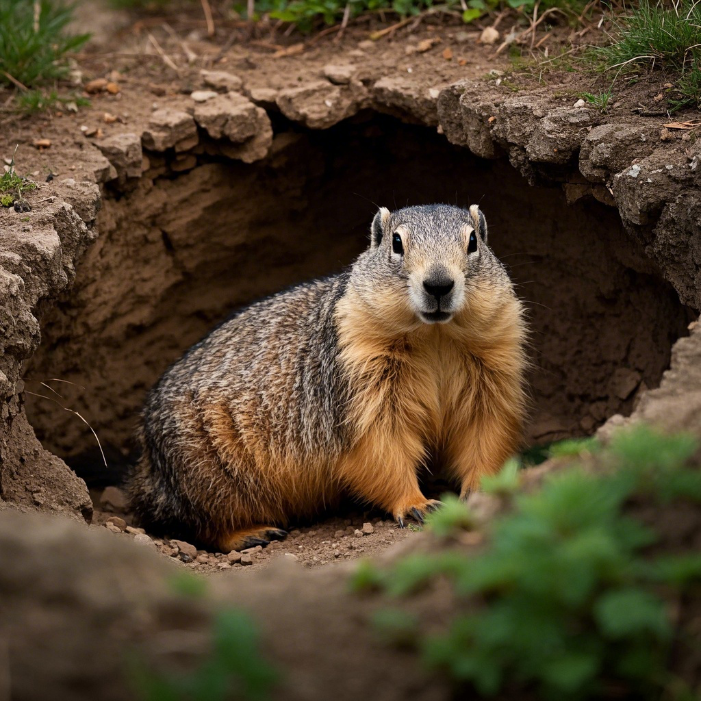The Secret Life of Groundhogs: Nature’s Underground Architects