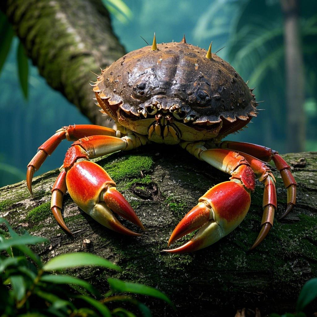 Title: The Fascinating World of Coconut Crabs: Nature’s Tree-Climbing Giants